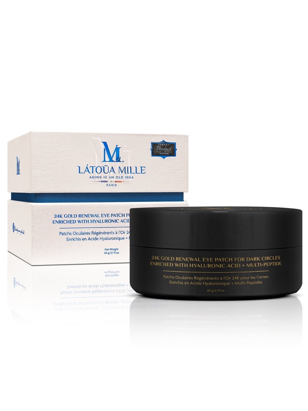 Eye patches- LATOUA MILLE 24K Gold Renewal for Dark Circles- MSRP $985- NIB